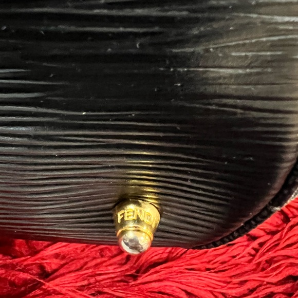 ♦️💯 Authentic Vintage FENDI Penguin Stripe Dome Satchel Bag♦️ - Picture 12 of 15